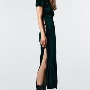 Zara Velvet Midi Dress